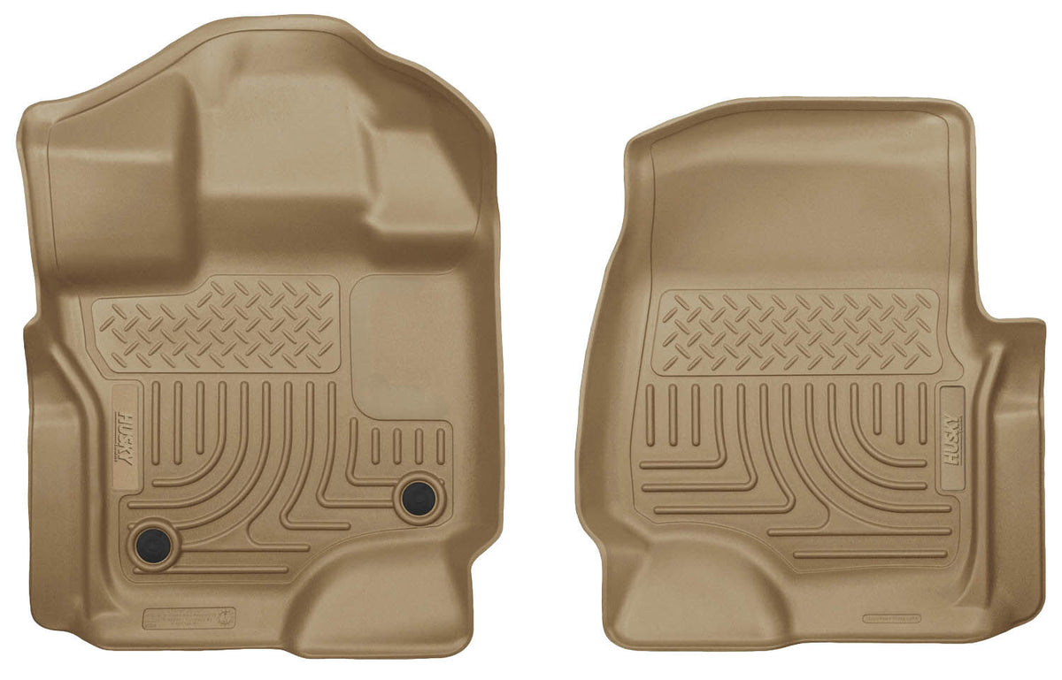 Husky Liners Weatherbeater - Front Floor Liners - 2015-2026 Ford F-150 / 2022-2025 Ford F-150 Lightning - Part 18363
