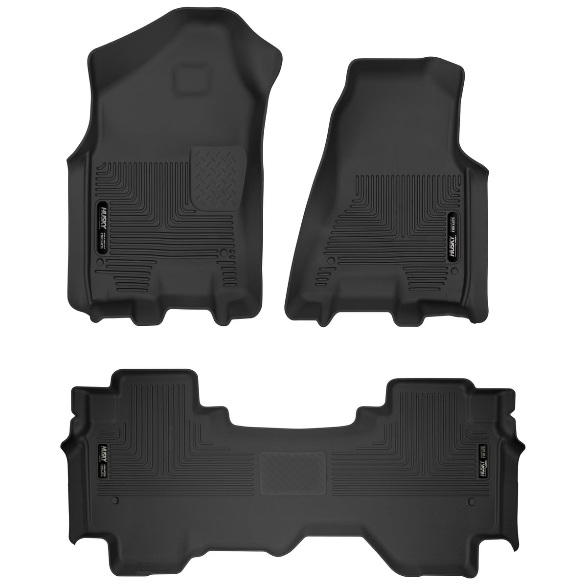 Husky Liners X-act Contour - Front & 2nd Seat Floor Liners - 2019-2024 Ram 1500 - Part 53698