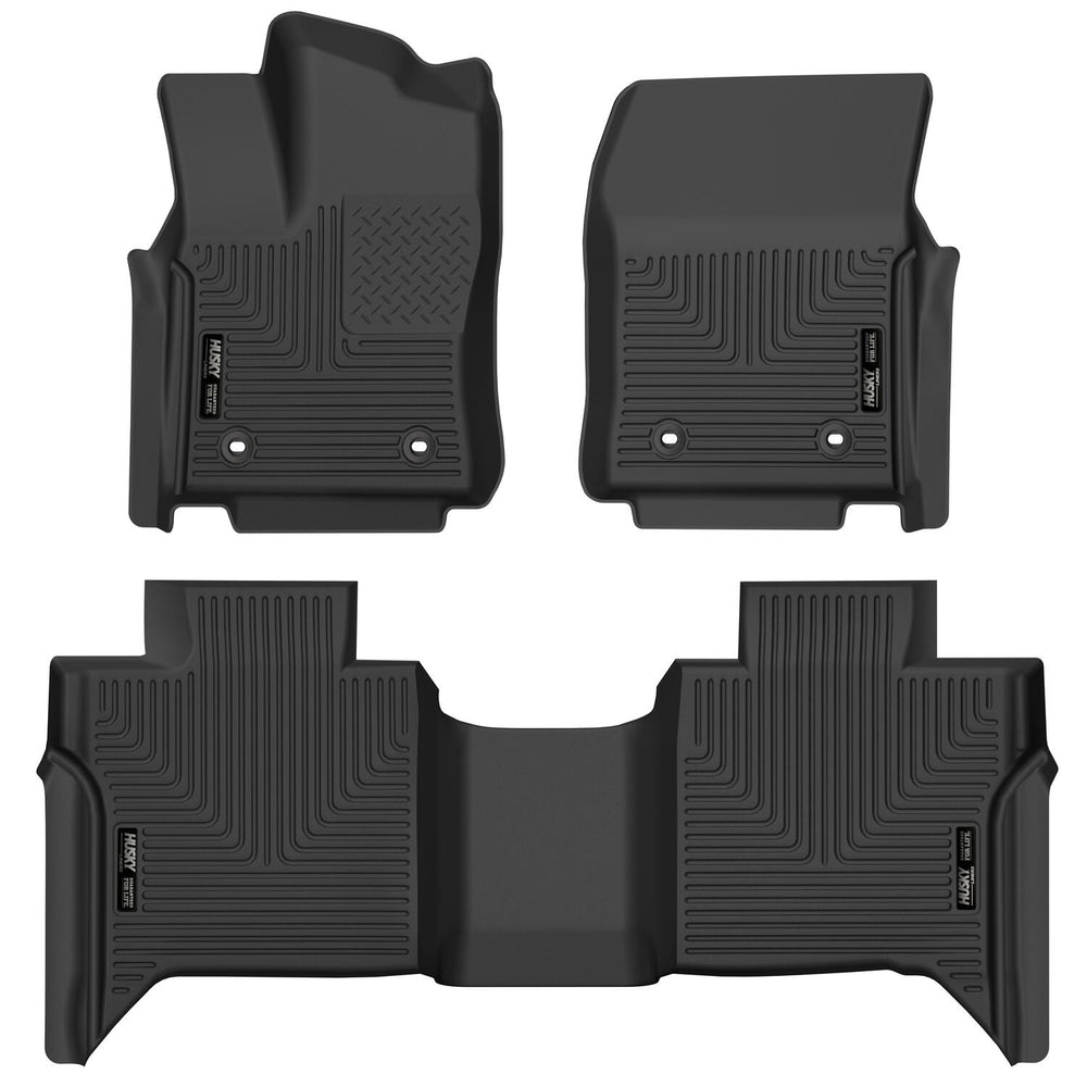 Husky Liners X-act Contour - Front & 2nd Seat Floor Liners - 2022-2026 Toyota Tundra - Part 53938