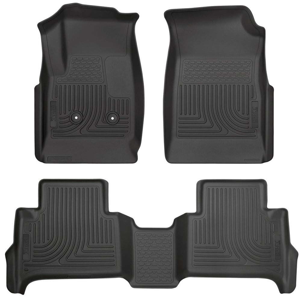 Husky Liners Weatherbeater - Front & 2nd Seat Floor Liners - 2015-2022 Chevrolet Colorado / 2015-2022 GMC Canyon - Part 93461