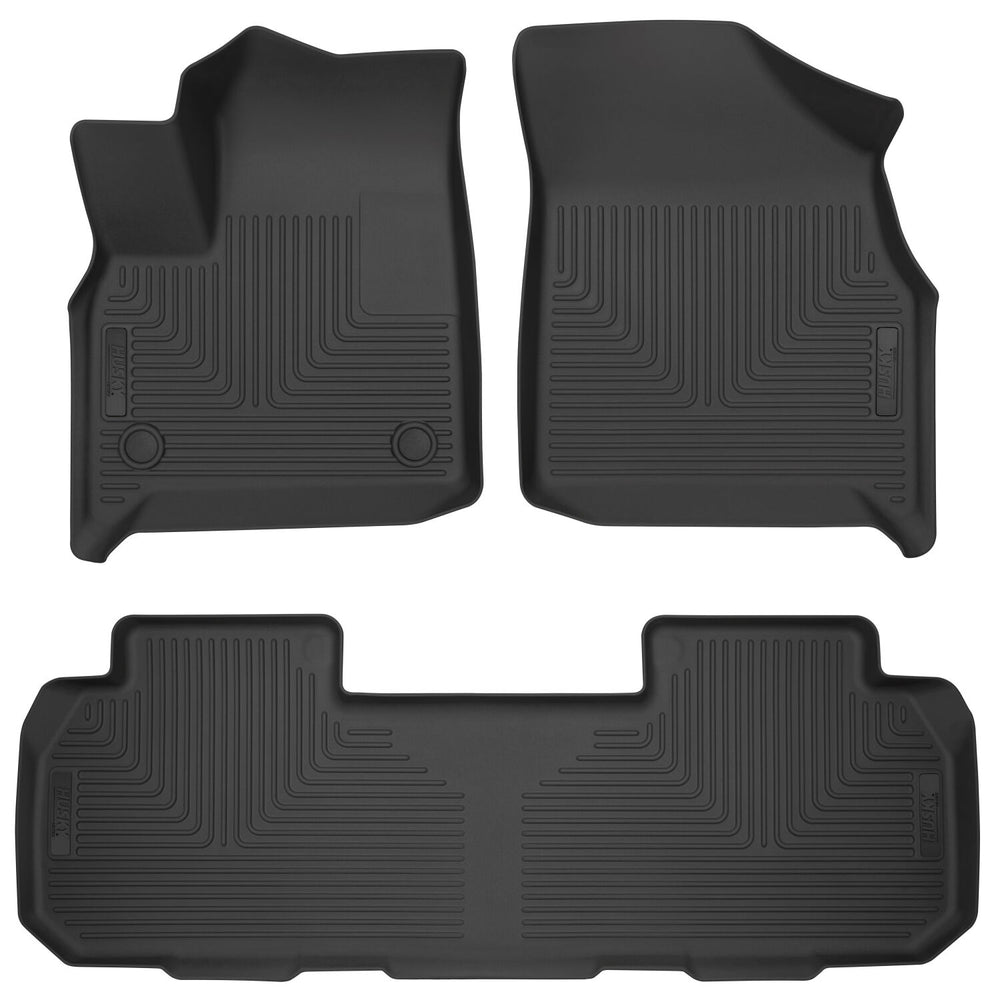 Husky Liners Weatherbeater - Front & 2nd Seat Floor Liners - 2018-2023 Buick Enclave - Part 93481