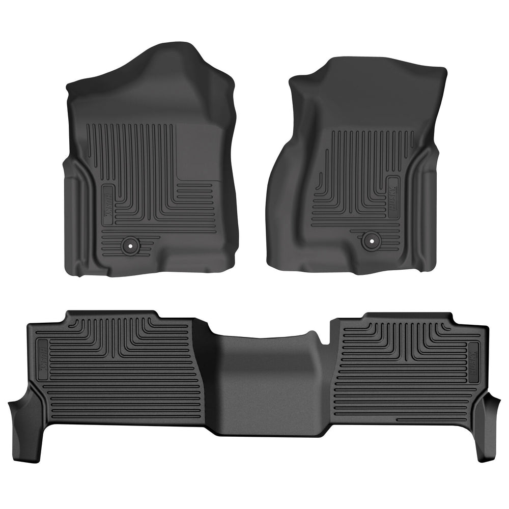 Husky Liners Weatherbeater - Front & 2nd Seat Floor Liners - 2000-2006 Chevrolet Tahoe / 2002-2006 Cadillac Escalade - Part 93541