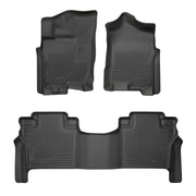 Husky Liners Weatherbeater - Front & 2nd Seat Floor Liners - 2017-2023 Nissan TITAN - Part 93561