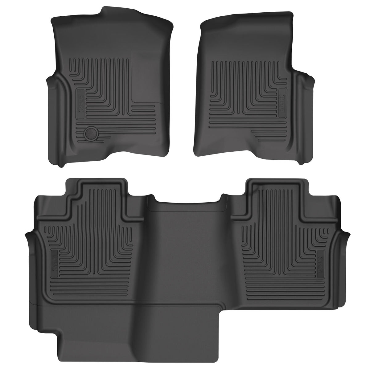 Husky Liners Weatherbeater - Front & 2nd Seat Floor Liners - 2004-2008 Ford F-150 - Part 93621