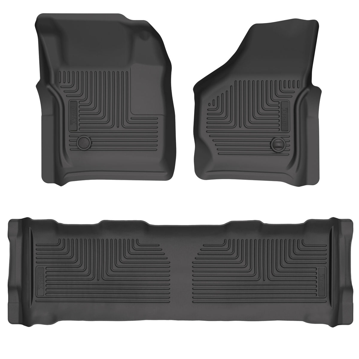Husky Liners Weatherbeater - Front & 2nd Seat Floor Liners - 1999-2007 Ford F-250 Super Duty / 1999-2007 Ford F-350 Super Duty - Part 93631