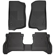 Husky Liners Weatherbeater - Front & 2nd Seat Floor Liners - 2020-2026 Jeep Gladiator - Part 93681