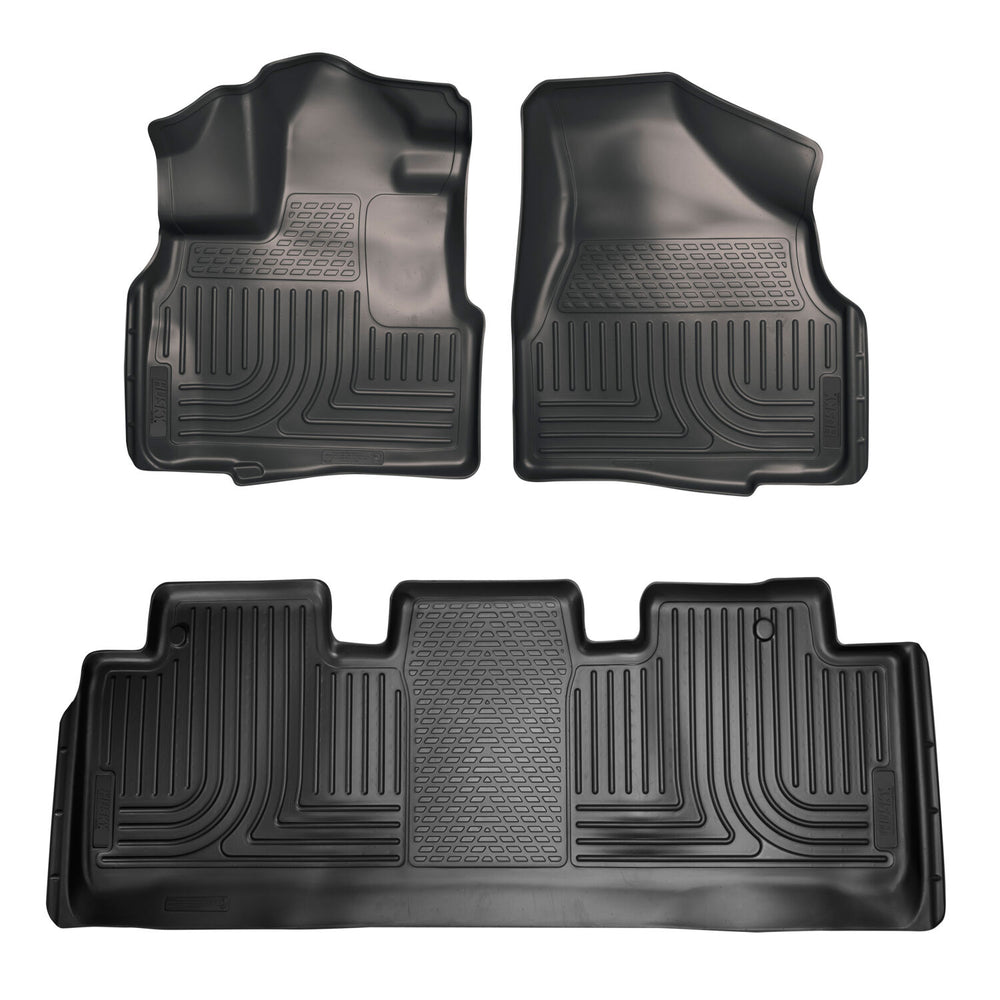 Husky Liners Weatherbeater - Front & 2nd Seat Floor Liners - 2011-2017 Honda Odyssey - Part 93751