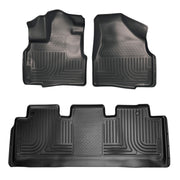 Husky Liners Weatherbeater - Front & 2nd Seat Floor Liners - 2011-2017 Honda Odyssey - Part 93751