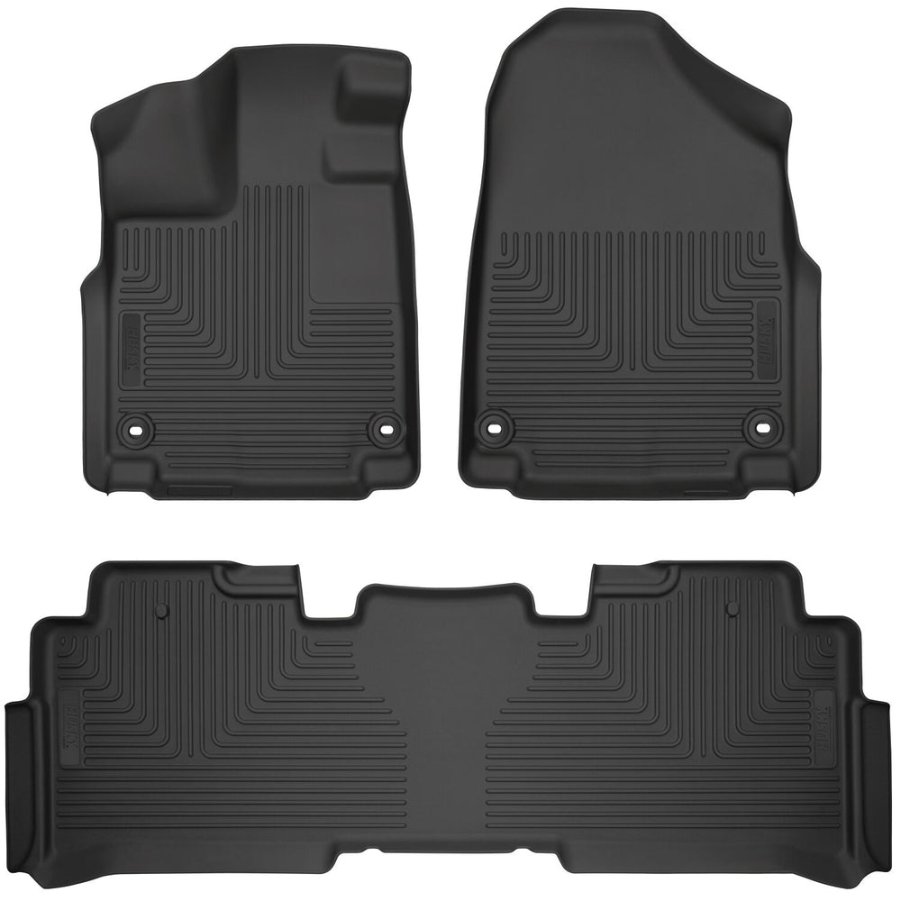 Husky Liners Weatherbeater - Front & 2nd Seat Floor Liners - 2018-2026 Honda Odyssey - Part 93761