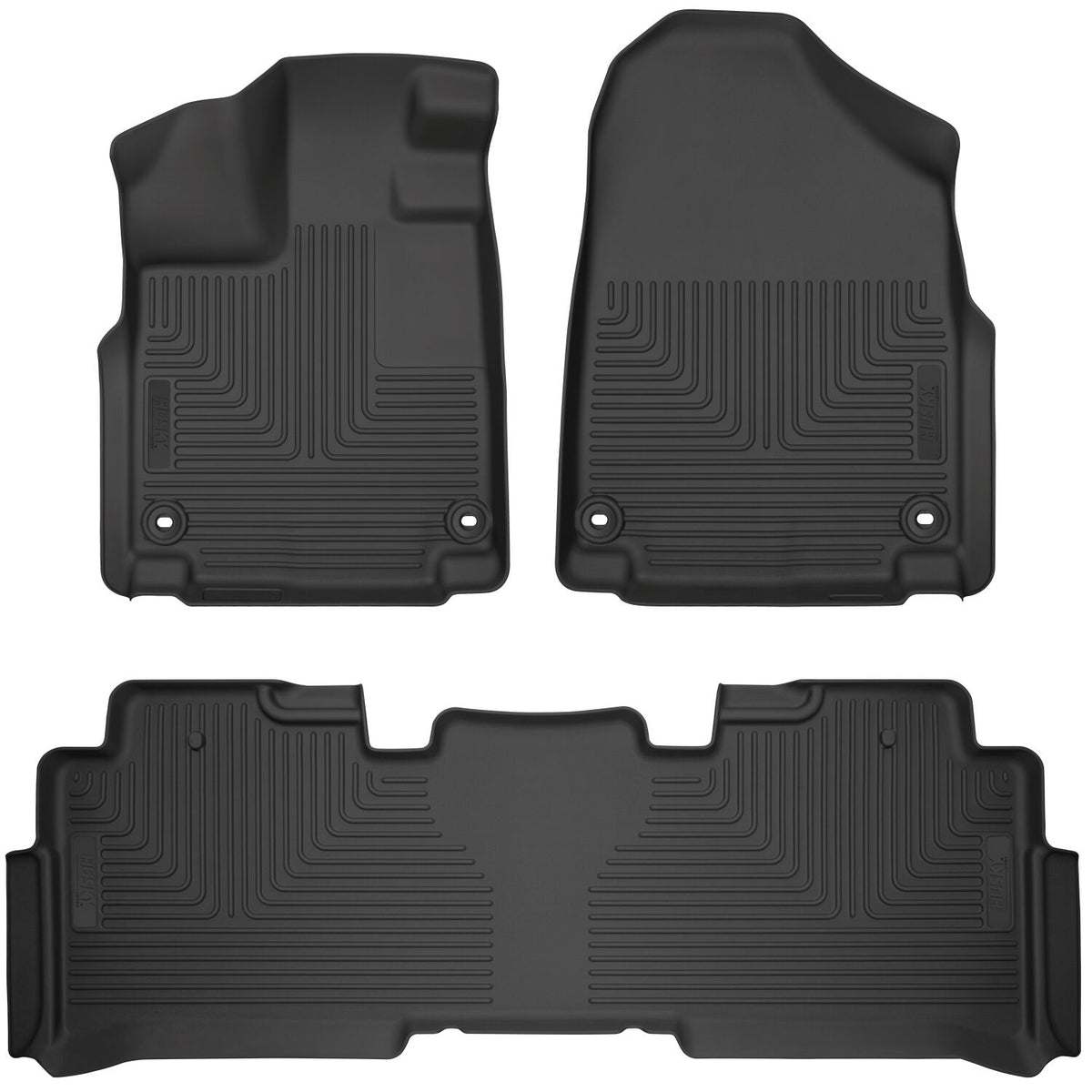 Husky Liners Weatherbeater - Front & 2nd Seat Floor Liners - 2018-2026 Honda Odyssey - Part 93761