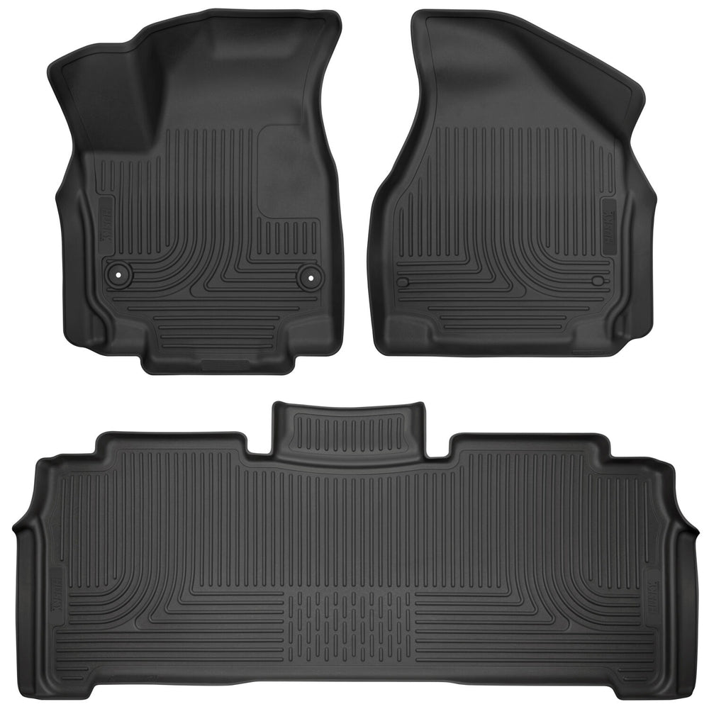 Husky Liners Weatherbeater - Front & 2nd Seat Floor Liners - 2017-2026 Chrysler Pacifica / 2020-2026 Chrysler Voyager - Part 93771