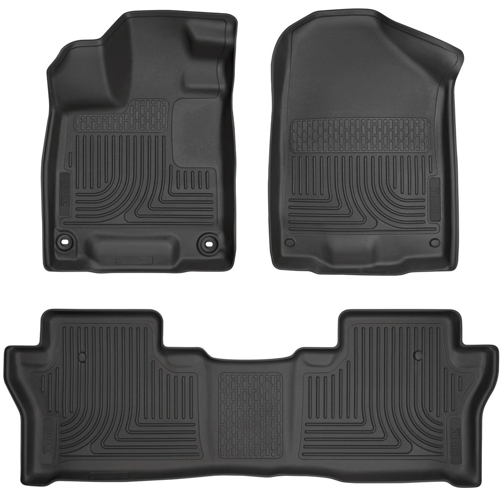 Husky Liners Weatherbeater - Front & 2nd Seat Floor Liners - 2019-2025 Honda Passport - Part 93781
