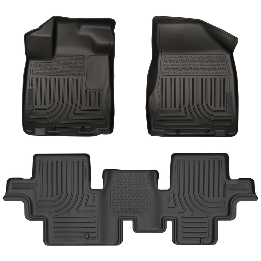 Husky Liners Weatherbeater - Front & 2nd Seat Floor Liners - 2013-2020 Nissan Pathfinder - Part 93791