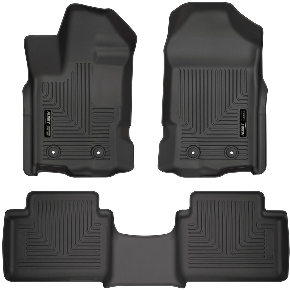 Husky Liners Weatherbeater - Front & 2nd Seat Floor Liners - 2019-2023 Ford Ranger - Part 93801