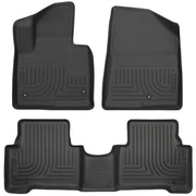 Husky Liners Weatherbeater - Front & 2nd Seat Floor Liners - 2013-2018 Hyundai Santa Fe Sport - Part 93831