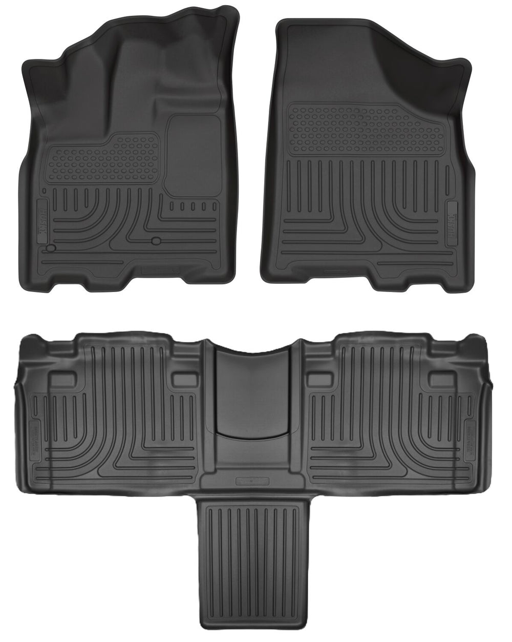 Husky Liners Weatherbeater - Front & 2nd Seat Floor Liners - 2011-2020 Toyota Sienna - Part 93861