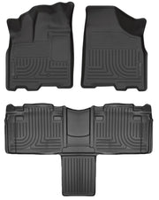 Husky Liners Weatherbeater - Front & 2nd Seat Floor Liners - 2011-2020 Toyota Sienna - Part 93861
