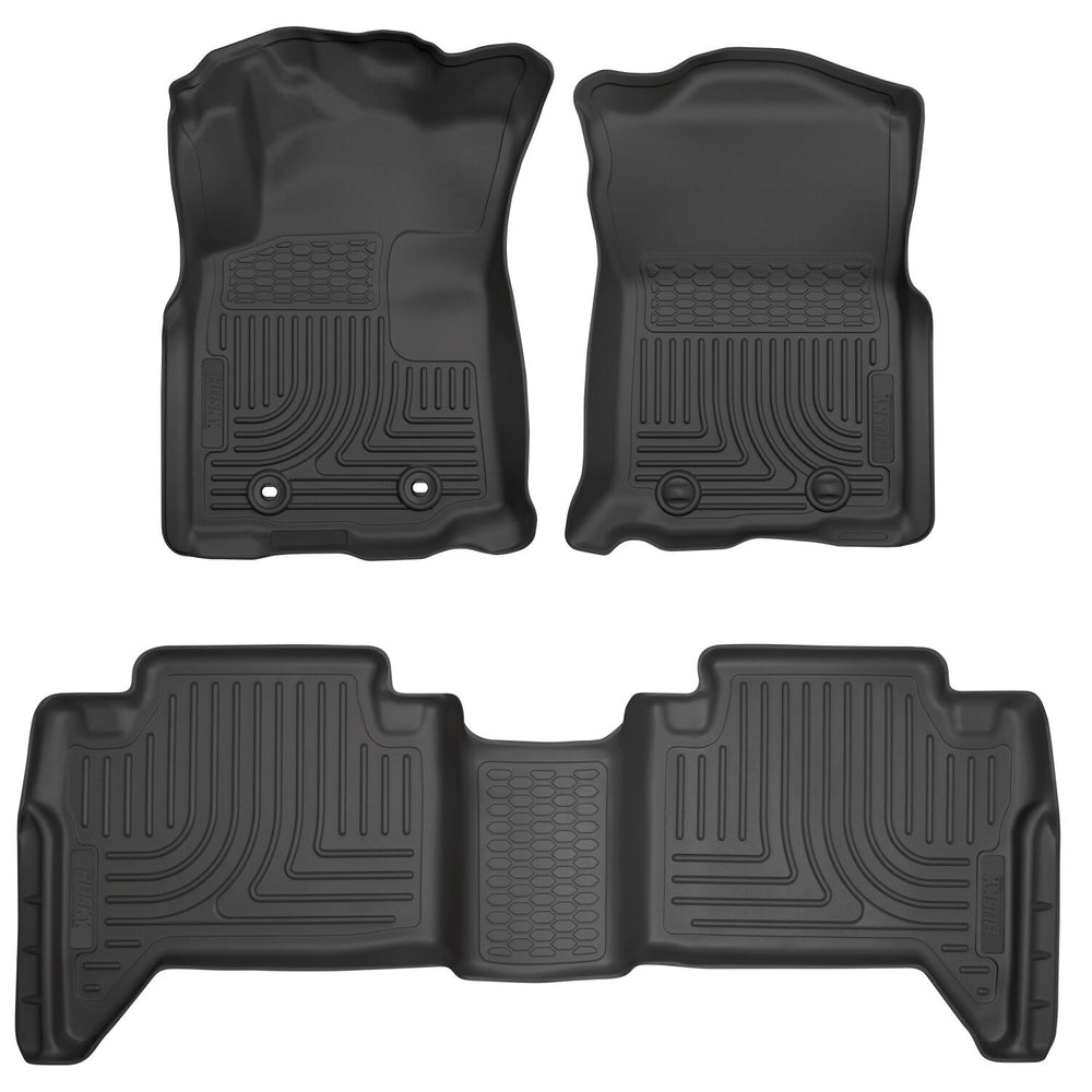 Husky Liners Weatherbeater - Front & 2nd Seat Floor Liners - 2016-2017 Toyota Tacoma - Part 93881