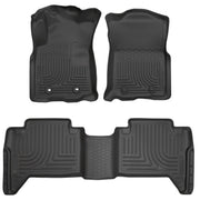 Husky Liners Weatherbeater - Front & 2nd Seat Floor Liners - 2016-2017 Toyota Tacoma - Part 93881