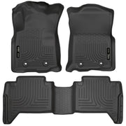 Husky Liners Weatherbeater - Front & 2nd Seat Floor Liners - 2018-2023 Toyota Tacoma - Part 93941