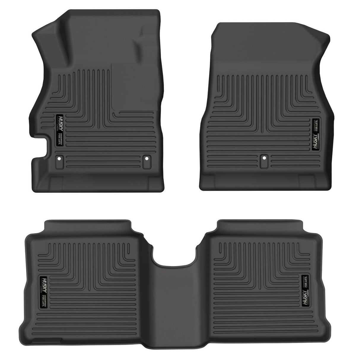 Husky Liners Weatherbeater - Front & 2nd Seat Floor Liners - 2020-2024 Nissan Versa - Part 95041