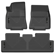 Husky Liners Weatherbeater - Front & 2nd Seat Floor Liners - 2020-2025 Tesla Y - Part 95211