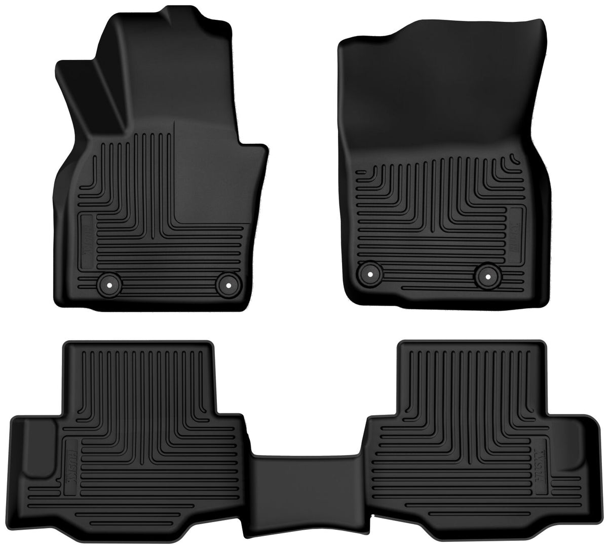 Husky Liners Weatherbeater - Front & 2nd Seat Floor Liners - 2024-2026 Mazda CX-90 / 2025 Mazda CX-70 - Part 95481