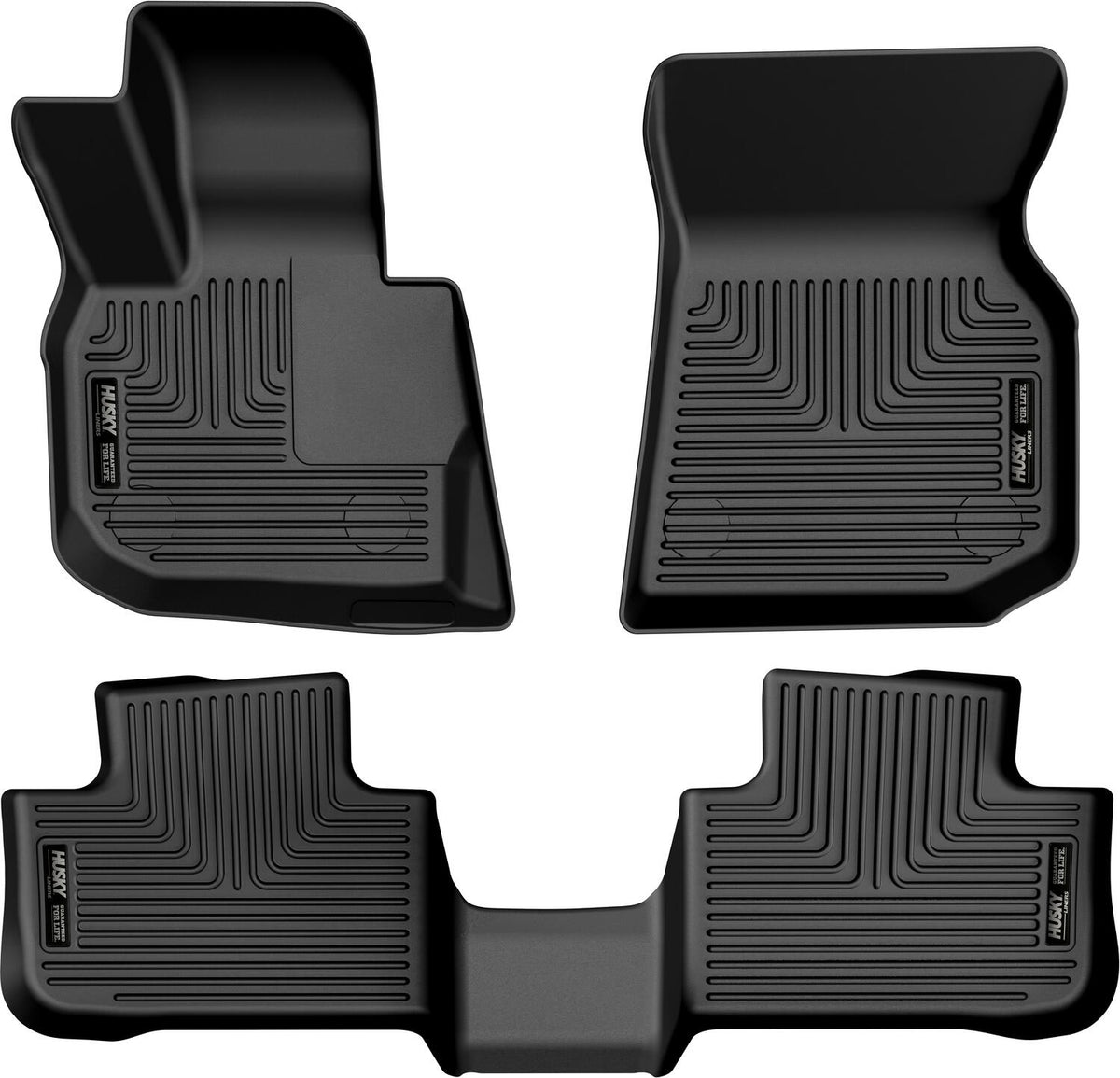 Husky Liners Weatherbeater - Front & 2nd Seat Floor Liners - 2018-2024 BMW X3 / 2019-2025 BMW X4 - Part 95911