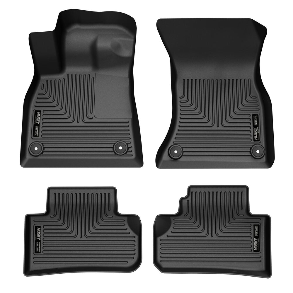 Husky Liners Weatherbeater - Front & 2nd Seat Floor Liners - 2018-2024 Audi Q5 / 2018-2024 Audi SQ5 - Part 95941