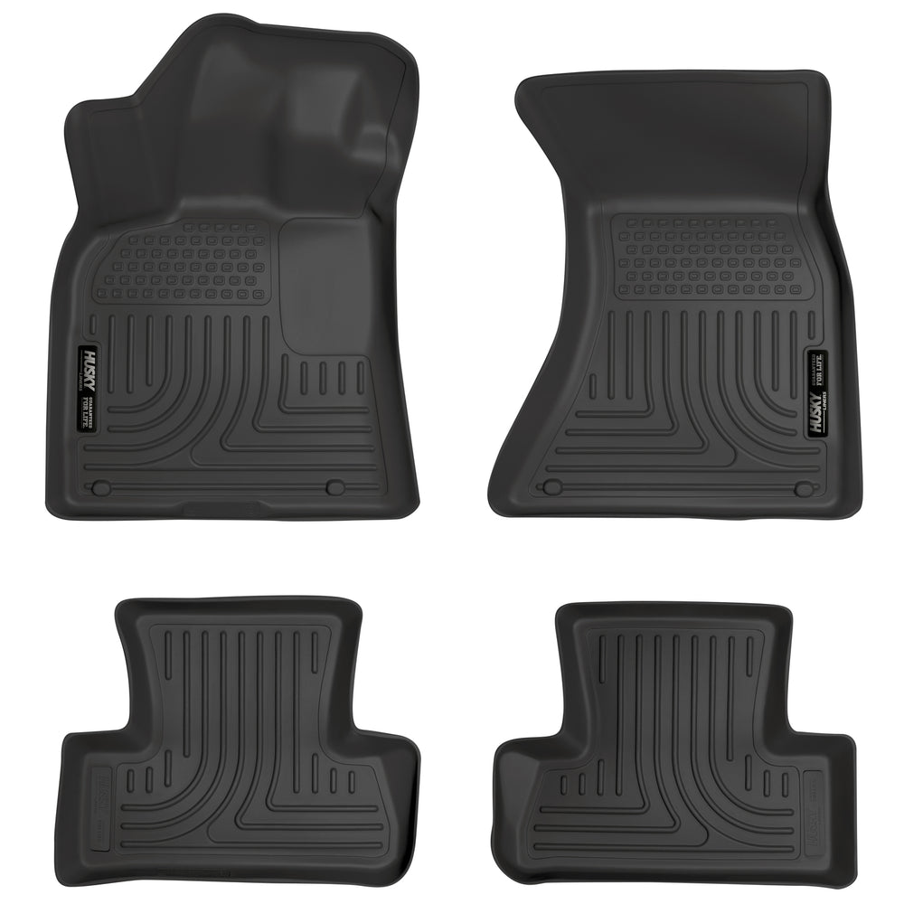 Husky Liners Weatherbeater - Front & 2nd Seat Floor Liners - 2009-2016 Audi Q5 / 2014 Audi SQ5 - Part 96411
