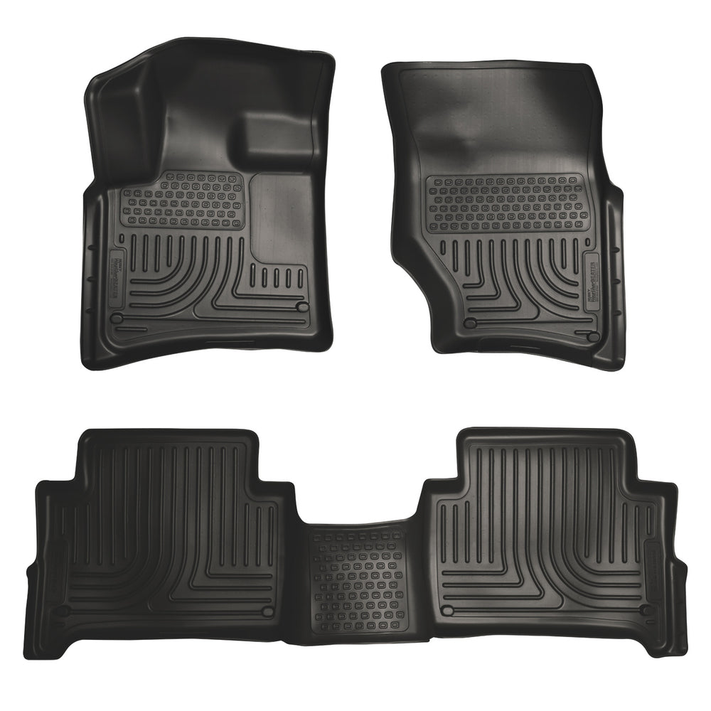 Husky Liners Weatherbeater - Front & 2nd Seat Floor Liners - 2007-2015 Audi Q7 - Part 96421