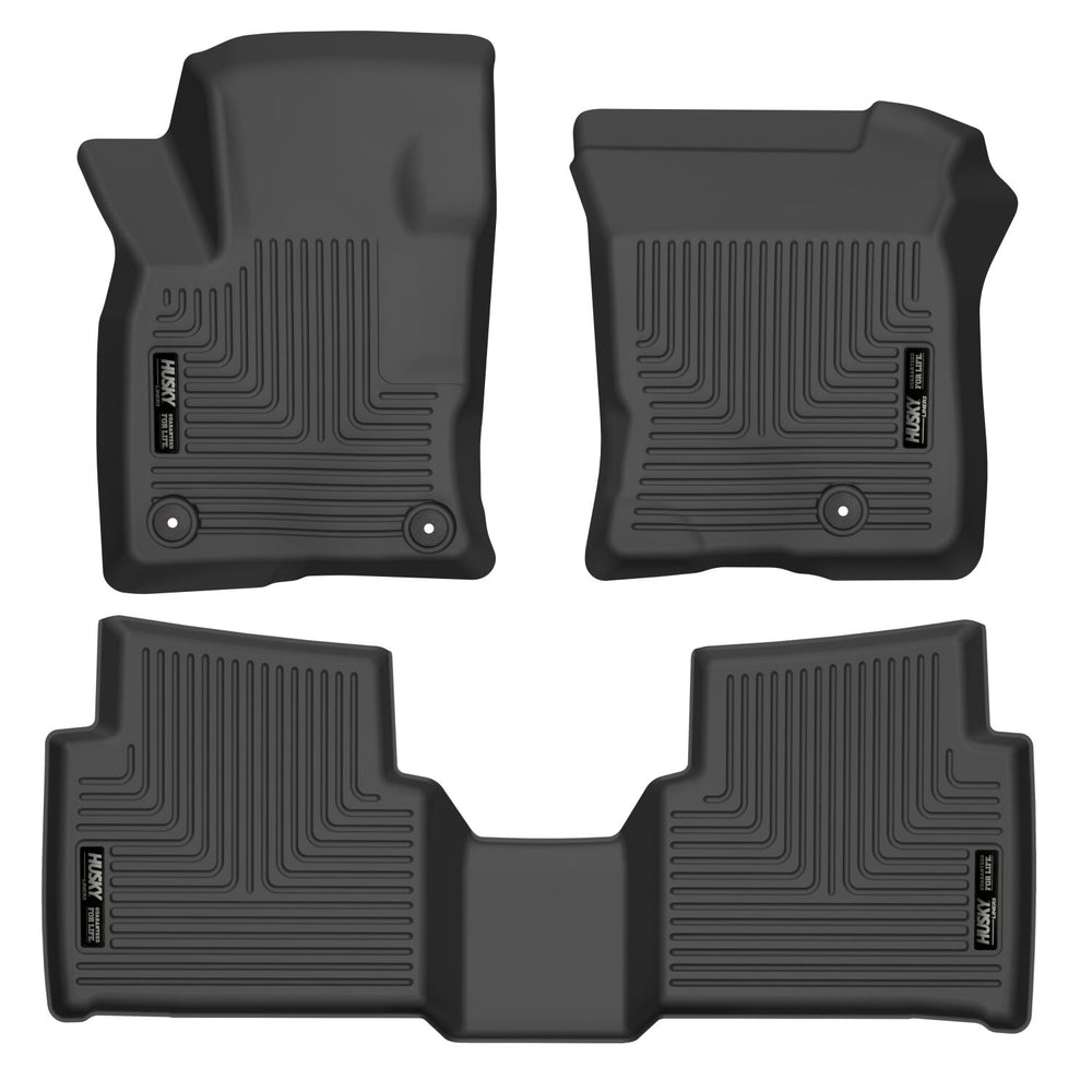 Husky Liners Weatherbeater - Front & 2nd Seat Floor Liners - 2020-2026 Lincoln Corsair - Part 96711