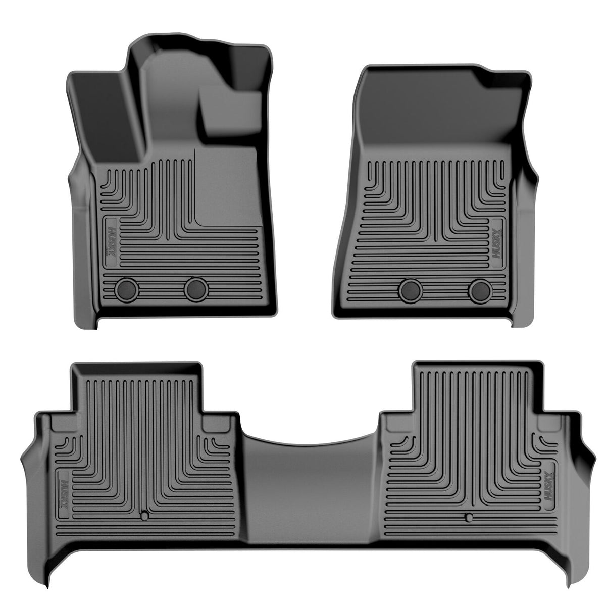 Husky Liners Weatherbeater - Front & 2nd Seat Floor Liners - 2025-2026 INFINITI QX80 / 2025-2026 Nissan Armada - Part 96751