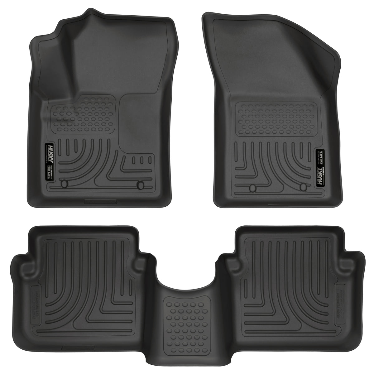 Husky Liners Weatherbeater - Front & 2nd Seat Floor Liners - 2011-2014 Chrysler 200 / 2011-2014 Dodge Avenger - Part 98091
