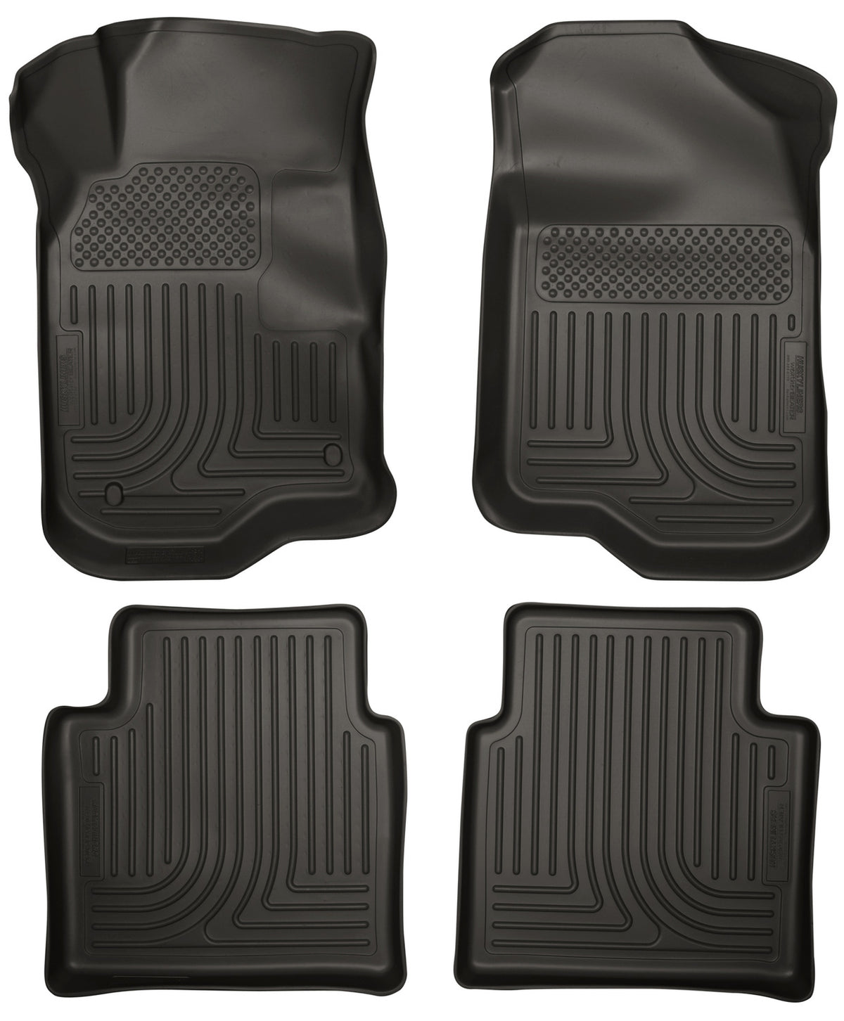 Husky Liners Weatherbeater - Front & 2nd Seat Floor Liners - 2007-2009 Saturn Aura / 2008-2012 Chevrolet Malibu - Part 98111