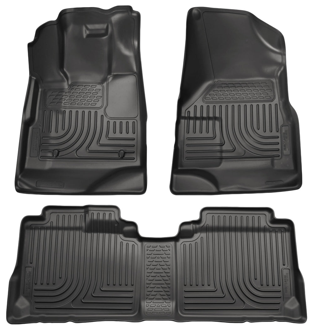 Husky Liners Weatherbeater - Front & 2nd Seat Floor Liners - 2010-2016 Cadillac SRX - Part 98141