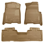 Husky Liners Weatherbeater - Front & 2nd Seat Floor Liners (Footwell Coverage) - 2009-2014 Ford F-150 - Part 98343
