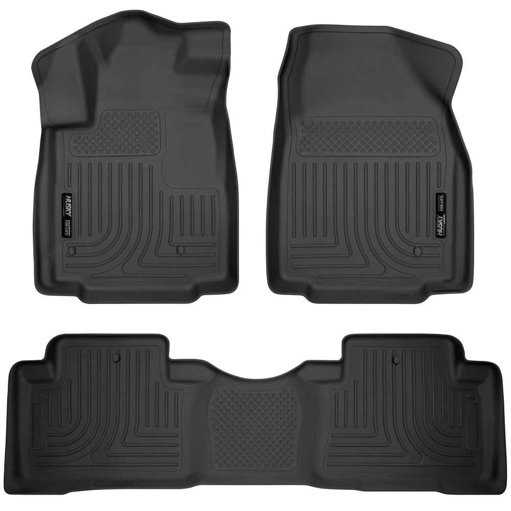 Husky Liners Weatherbeater - Front & 2nd Seat Floor Liners - 2009-2015 Honda Pilot - Part 98421