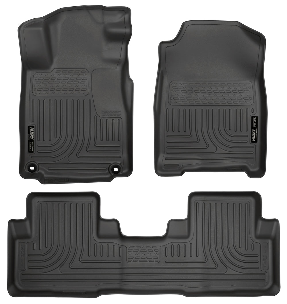 Husky Liners Weatherbeater - Front & 2nd Seat Floor Liners - 2012-2014 Honda CR-V - Part 98451