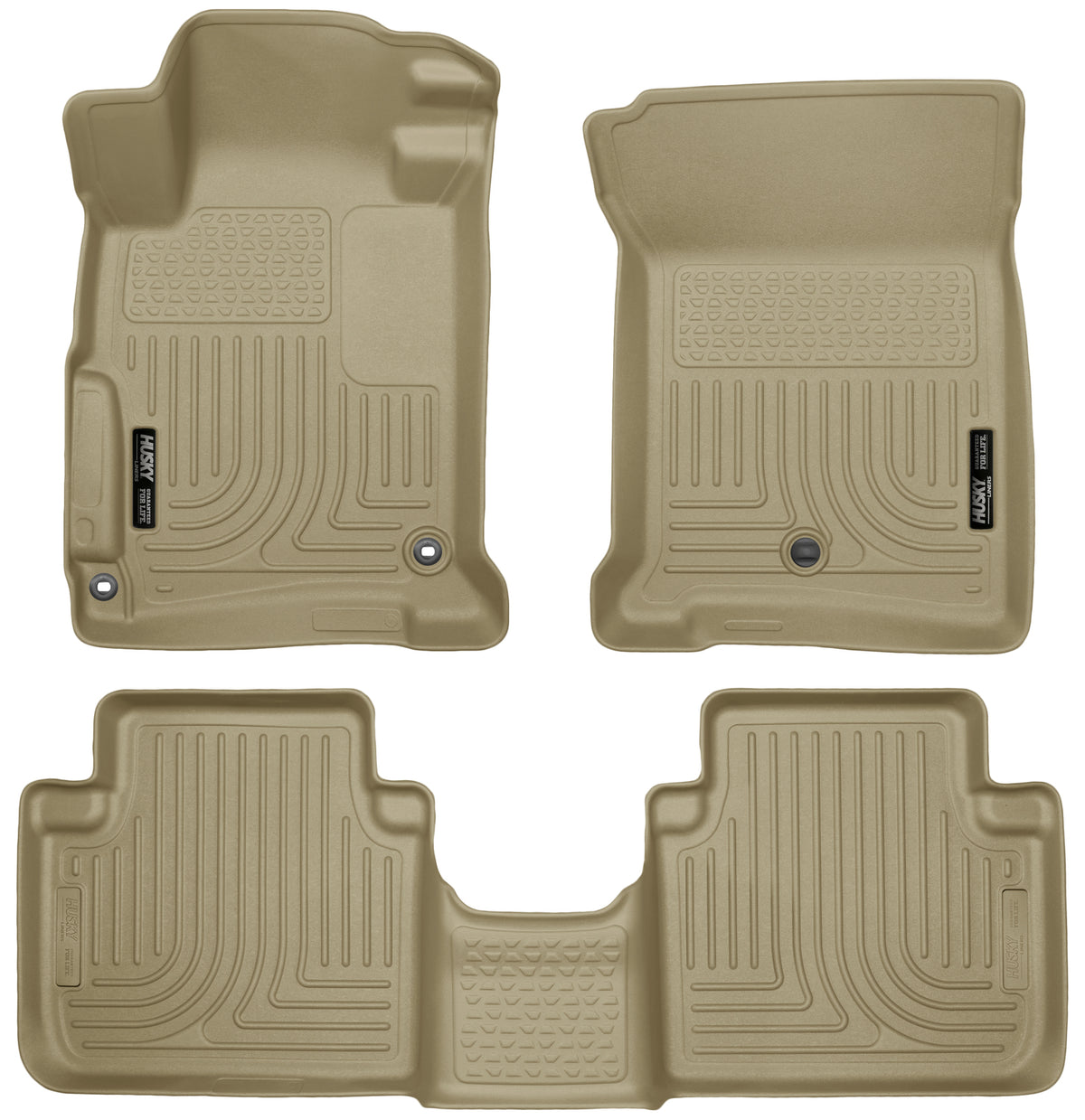 Husky Liners Weatherbeater - Front & 2nd Seat Floor Liners - 2013-2017 Honda Accord - Part 98483