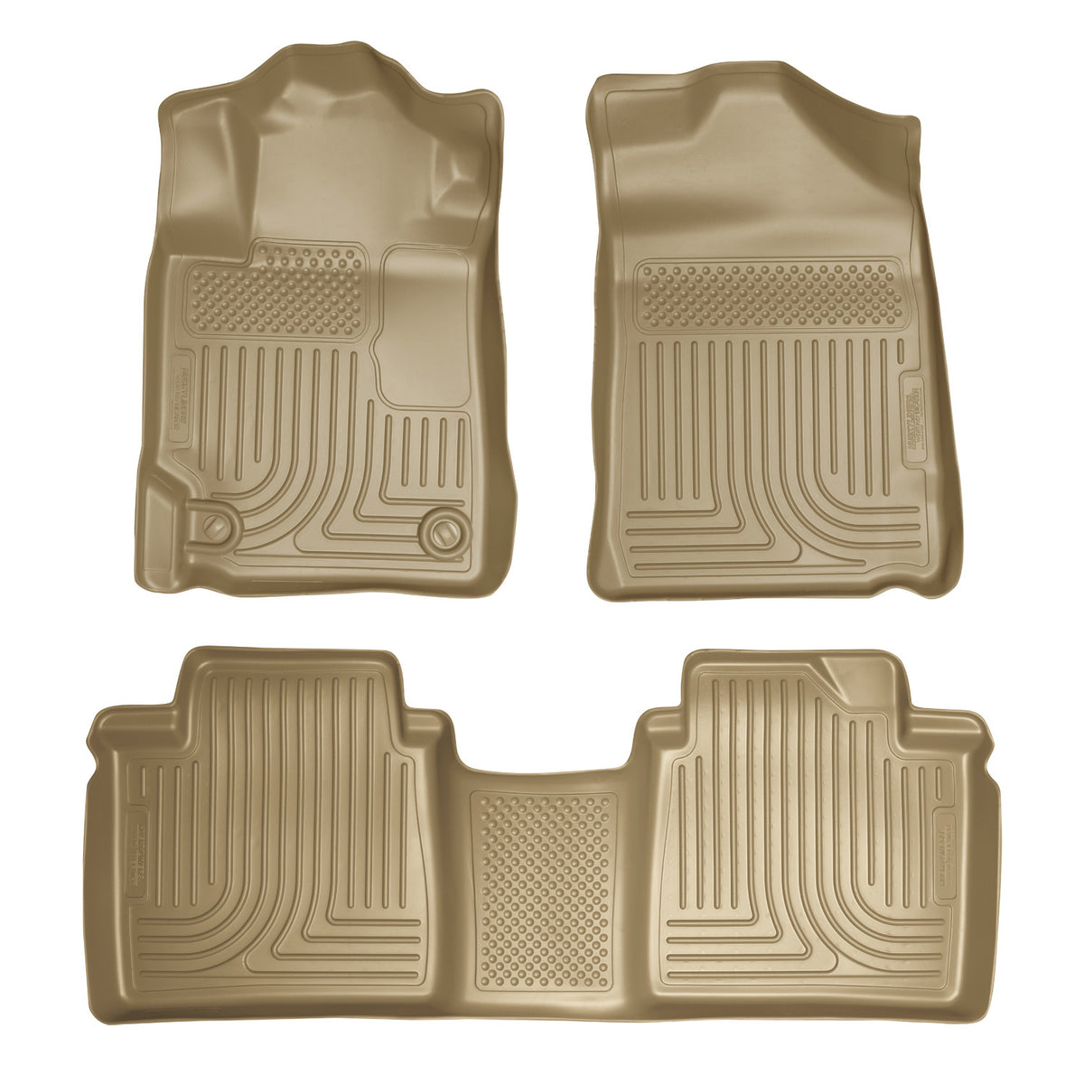 Husky Liners Weatherbeater - Front & 2nd Seat Floor Liners - 2007-2011 Toyota Camry - Part 98513