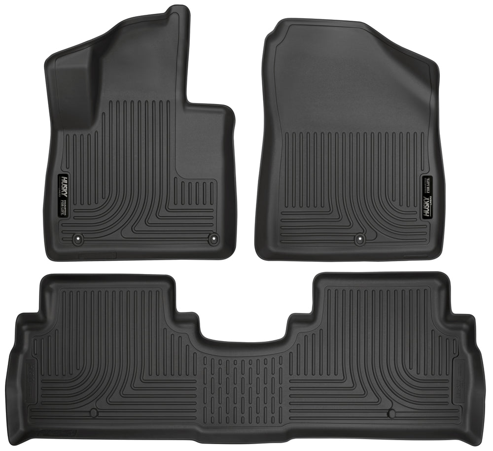 Husky Liners Weatherbeater - Front & 2nd Seat Floor Liners - 2016-2020 Kia Sorento - Part 98691