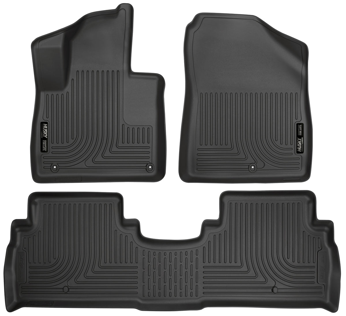 Husky Liners Weatherbeater - Front & 2nd Seat Floor Liners - 2016-2020 Kia Sorento - Part 98691