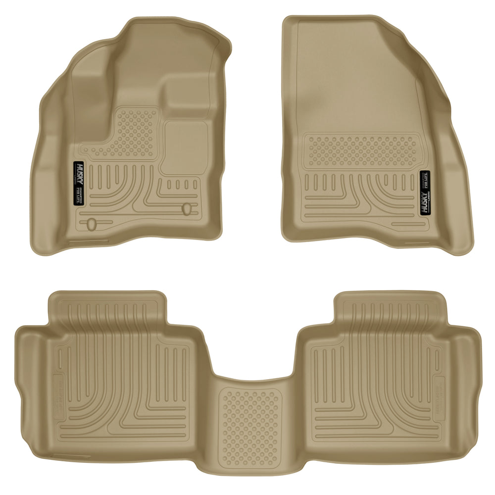 Husky Liners Weatherbeater - Front & 2nd Seat Floor Liners - 2010-2019 Ford Taurus - Part 98703