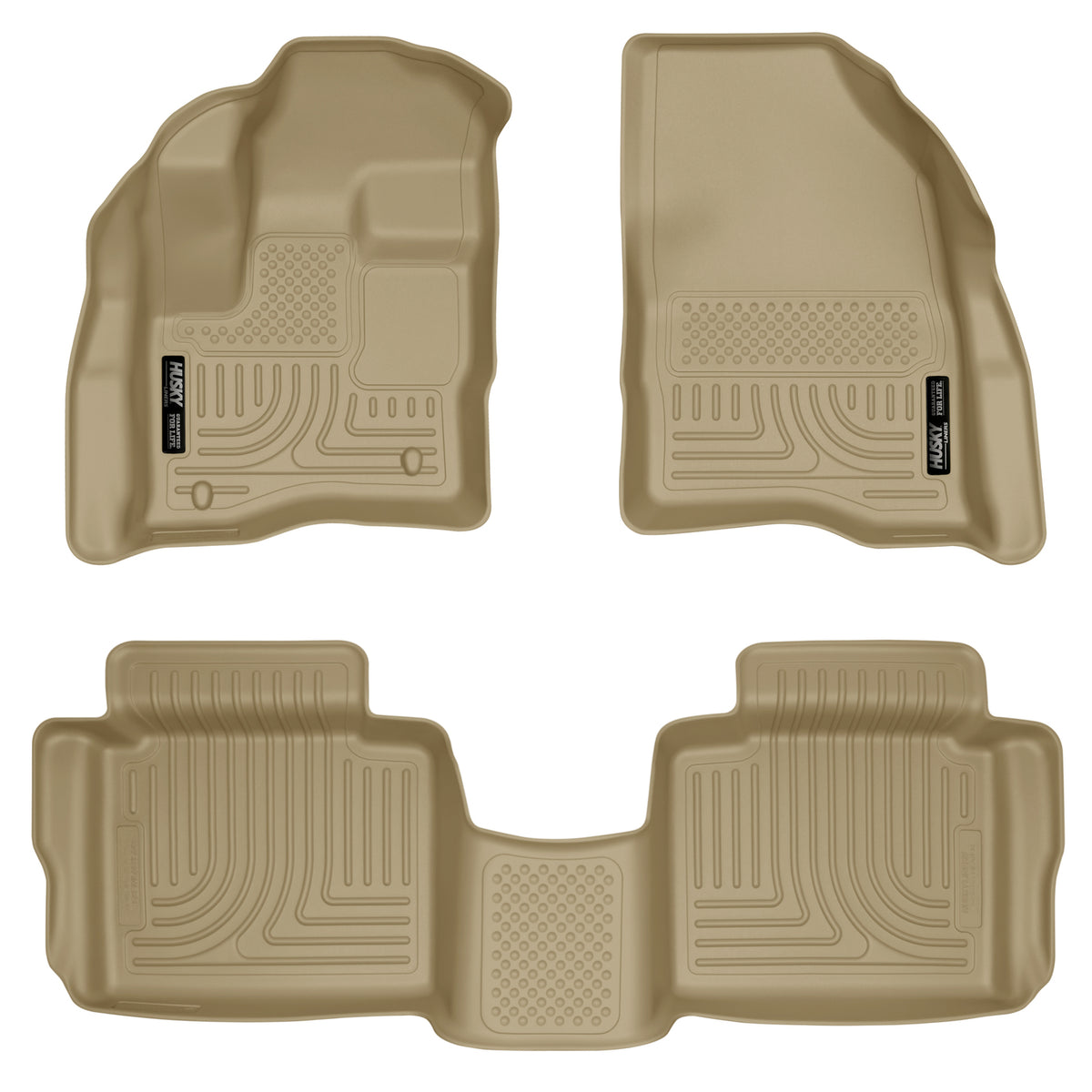 Husky Liners Weatherbeater - Front & 2nd Seat Floor Liners - 2010-2019 Ford Taurus - Part 98703