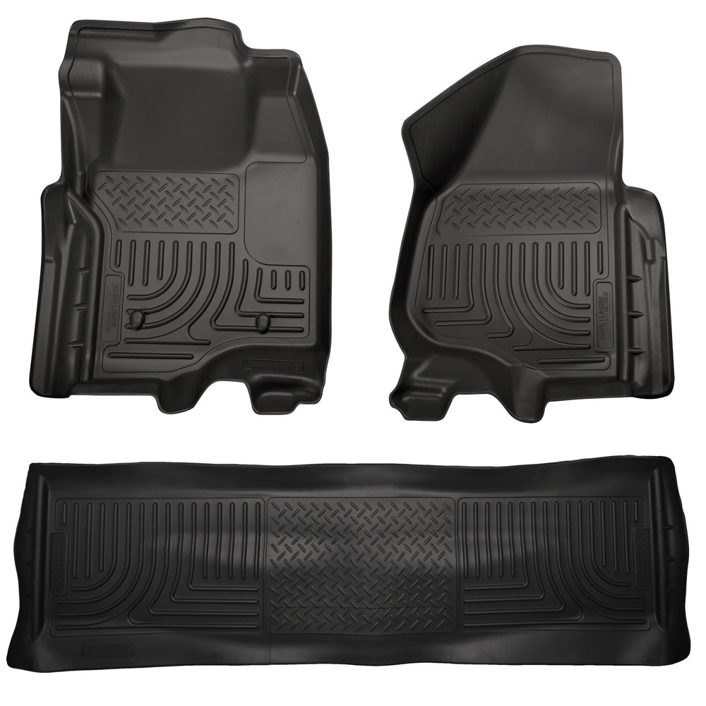 Husky Liners Weatherbeater - Front & 2nd Seat Floor Liners (Footwell Coverage) - Part 98711