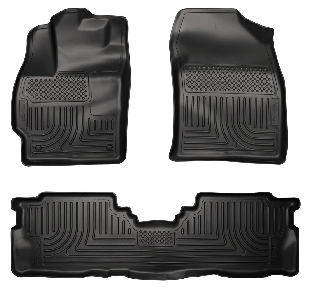 Husky Liners Weatherbeater - Front & 2nd Seat Floor Liners - 2012-2017 Toyota Prius V - Part 98911