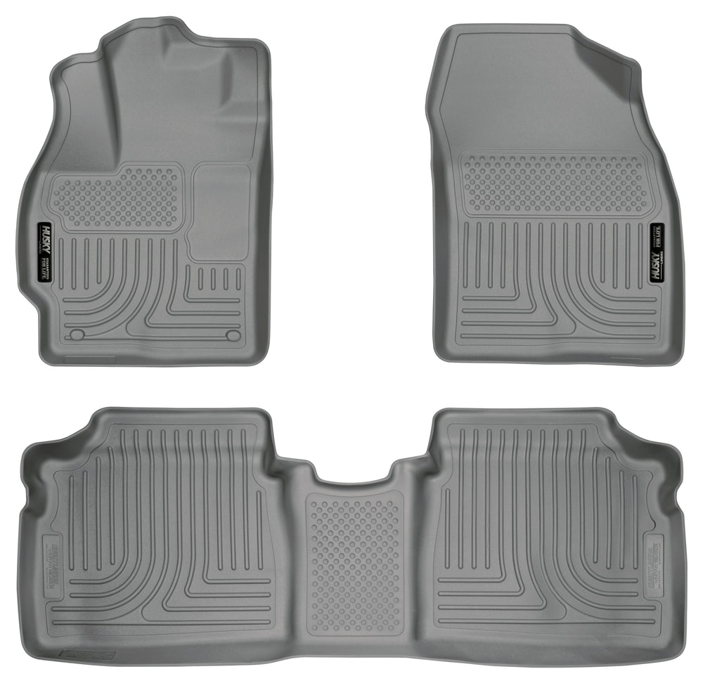 Husky Liners Weatherbeater - Front & 2nd Seat Floor Liners - 2010-2014 Toyota Prius - Part 98922
