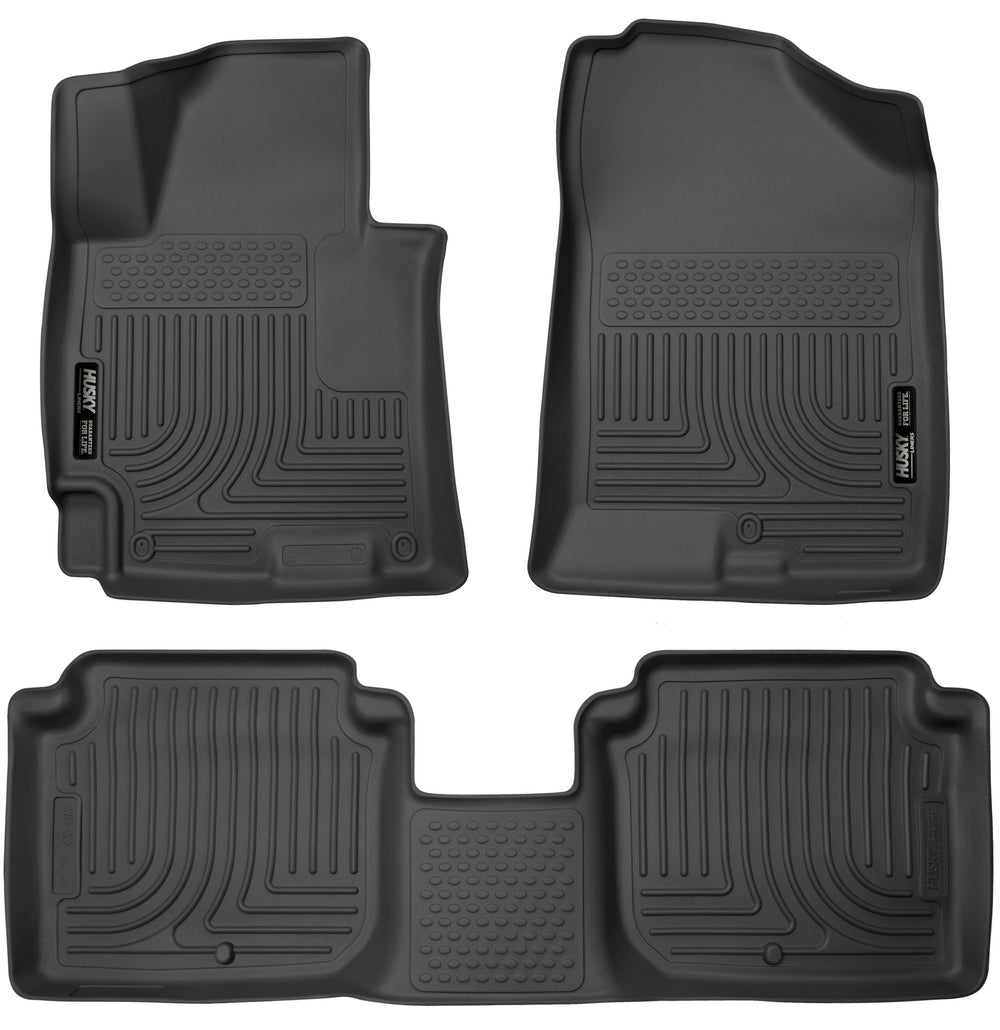 Husky Liners Weatherbeater - Front & 2nd Seat Floor Liners - 2014-2016 Hyundai Elantra - Part 98941