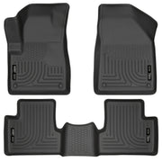 Husky Liners Weatherbeater - Front & 2nd Seat Floor Liners - 2014-2015 Jeep Cherokee - Part 99031
